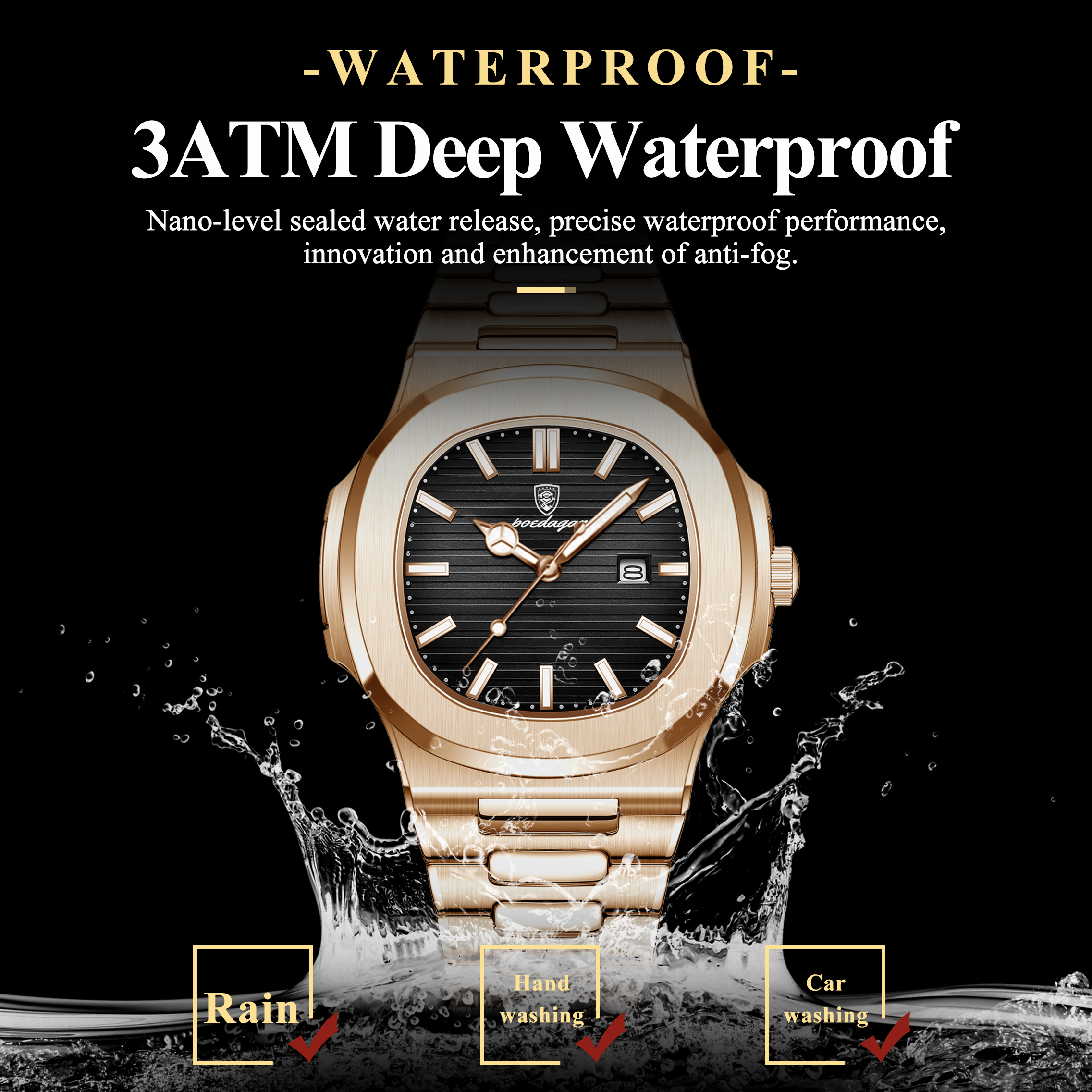 POEDAGAR Luxe Herenhorloge met - Rg Watches & Jewelry Gmbh recensie en prijs