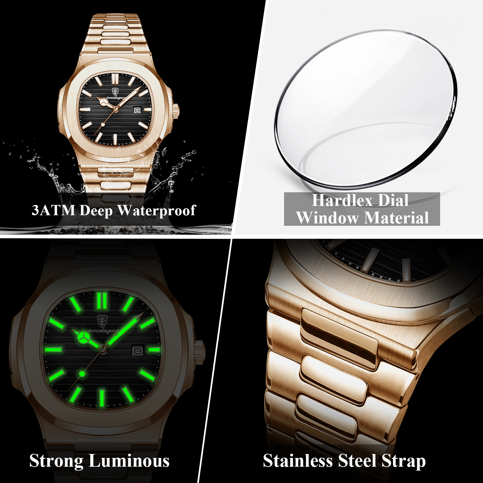 POEDAGAR Luxe Herenhorloge met - Rg Watches & Jewelry Gmbh recensie en prijs