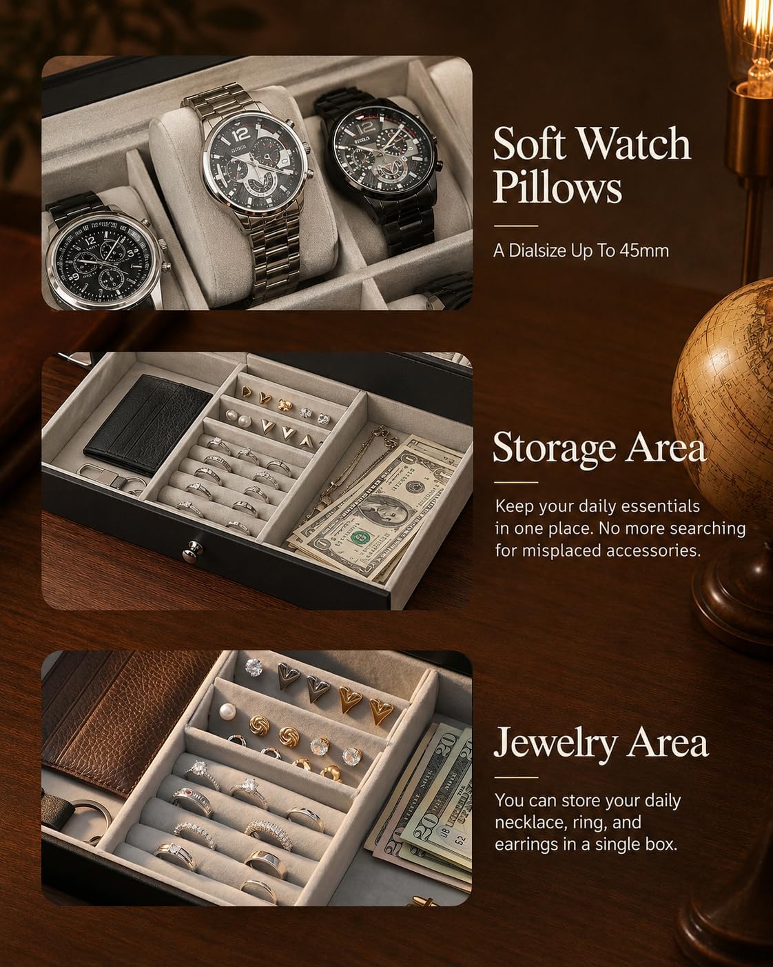 Horloge-opbergdoos voor mannen - Jewelry Watches & Accessories recensie en prijs
