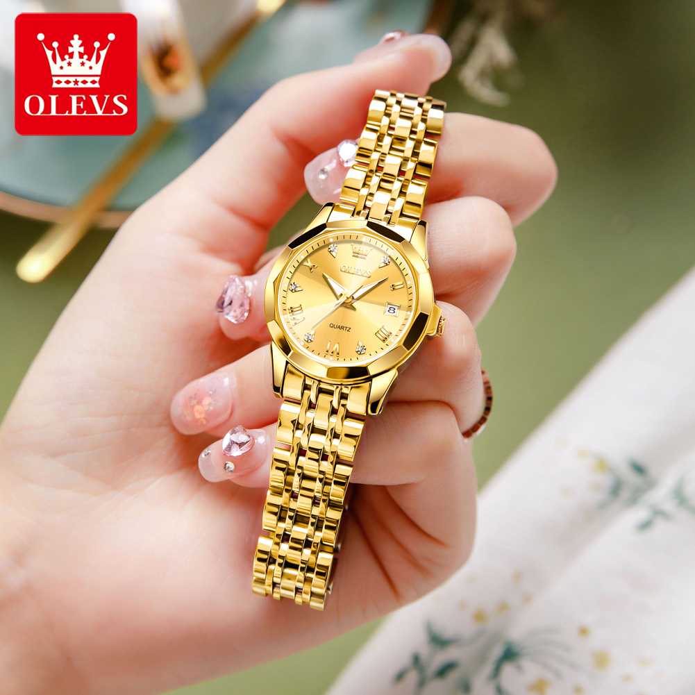 OLEVS Mode Gouden Horloge voor - Jewelry Watches Gold recensie en prijs