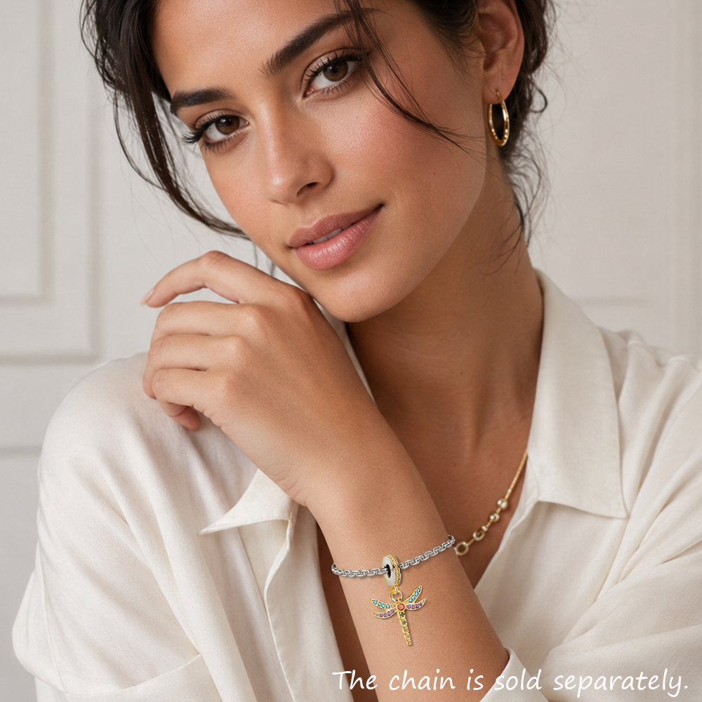 Dragonfly Charm Hanger Herfst  - Paradise Jewelry & Watches Dolphin Mall recensie en prijs