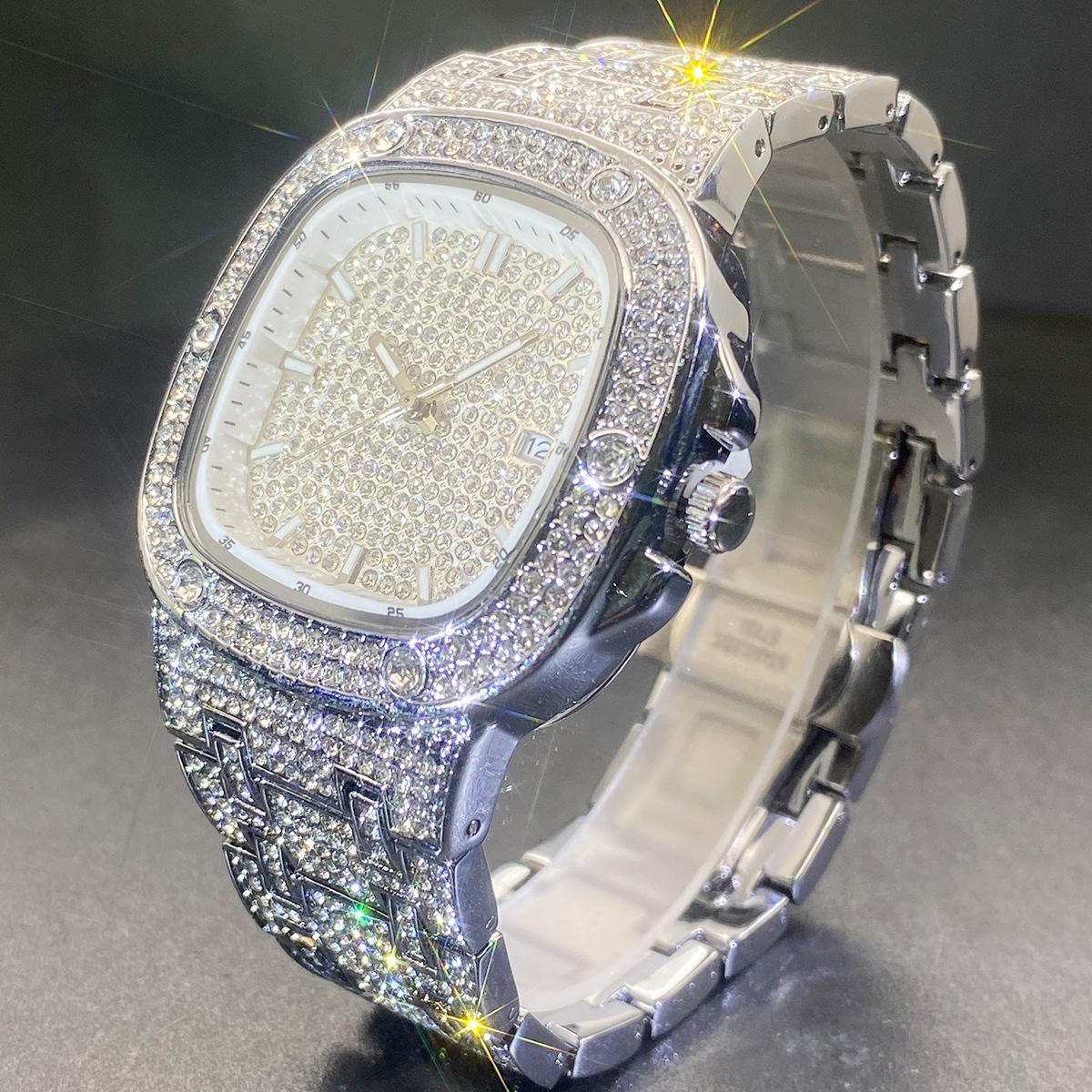 Vierkant polshorloge voor here - Jewelry Watches Gold recensie en prijs