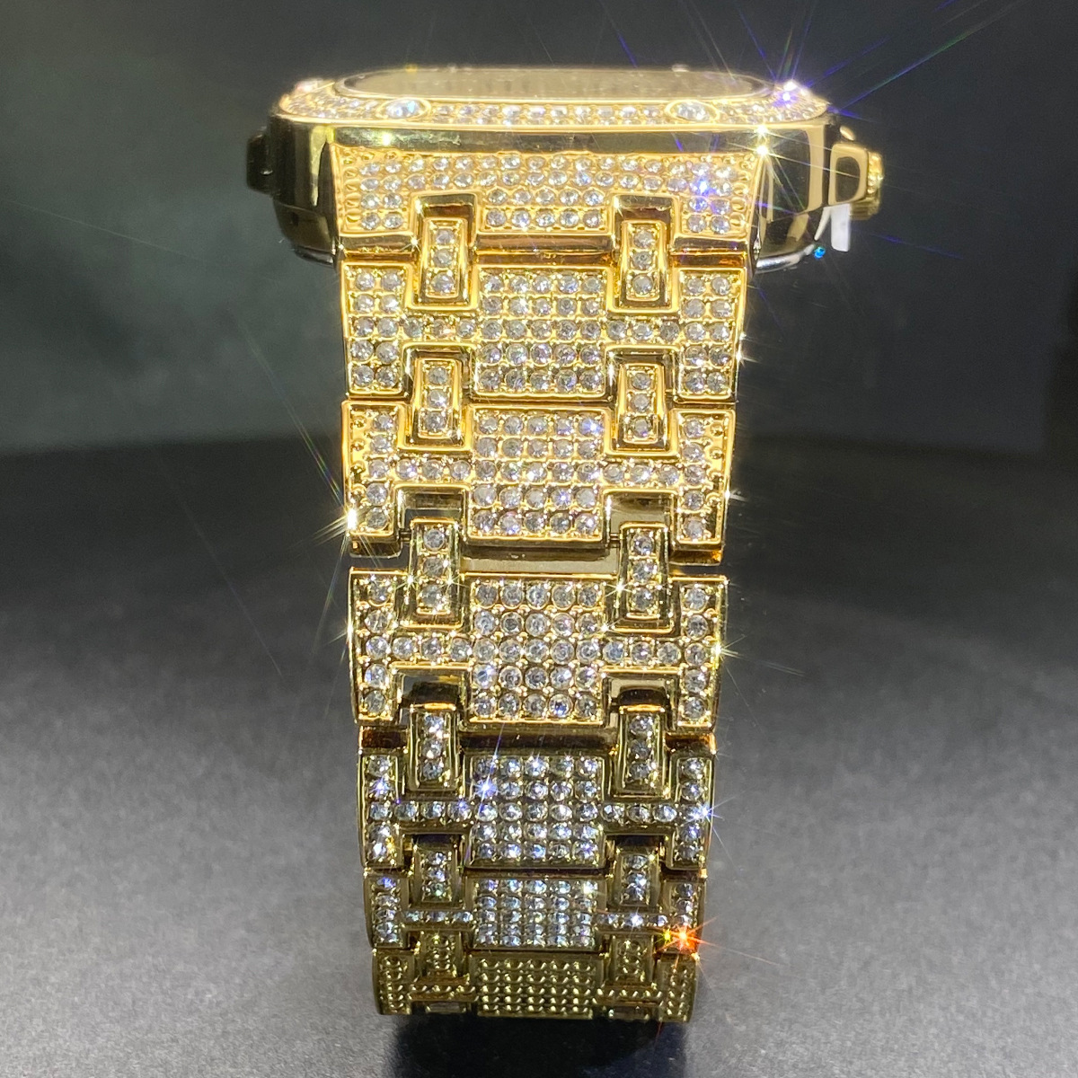 Vierkant polshorloge voor here - Jewelry Watches Gold recensie en prijs