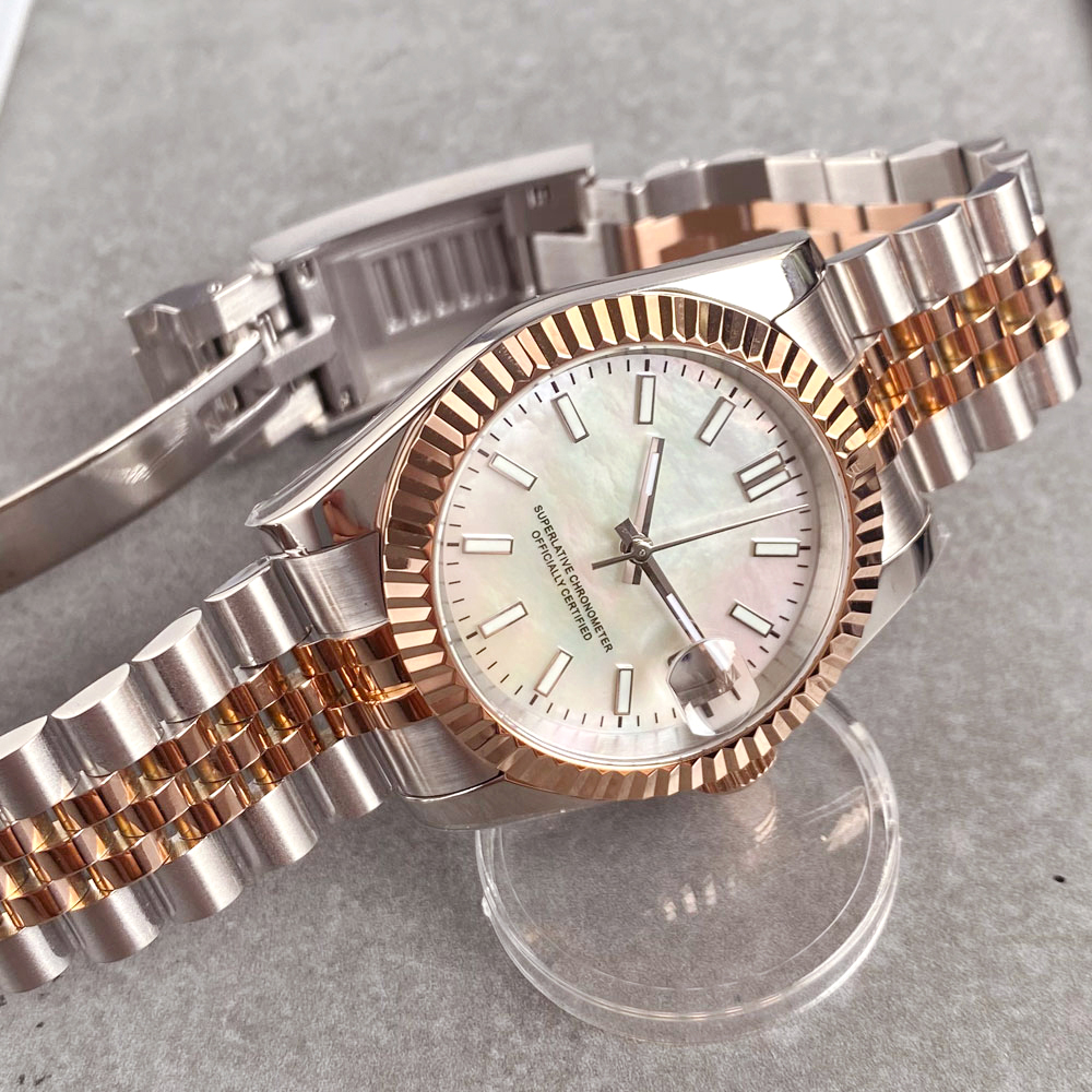 Aangepaste tweekleurige roségo - Rose Gold Bracelet recensie en prijs