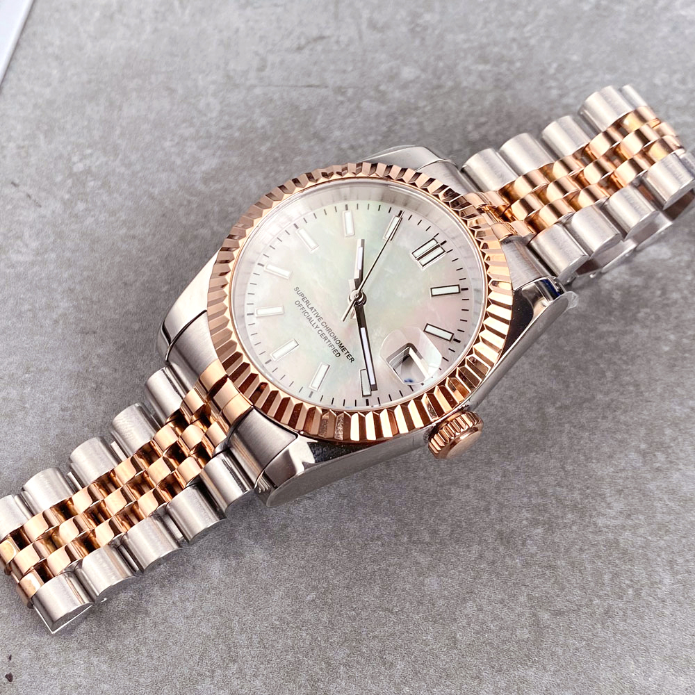 Aangepaste tweekleurige roségo - Rose Gold Bracelet recensie en prijs
