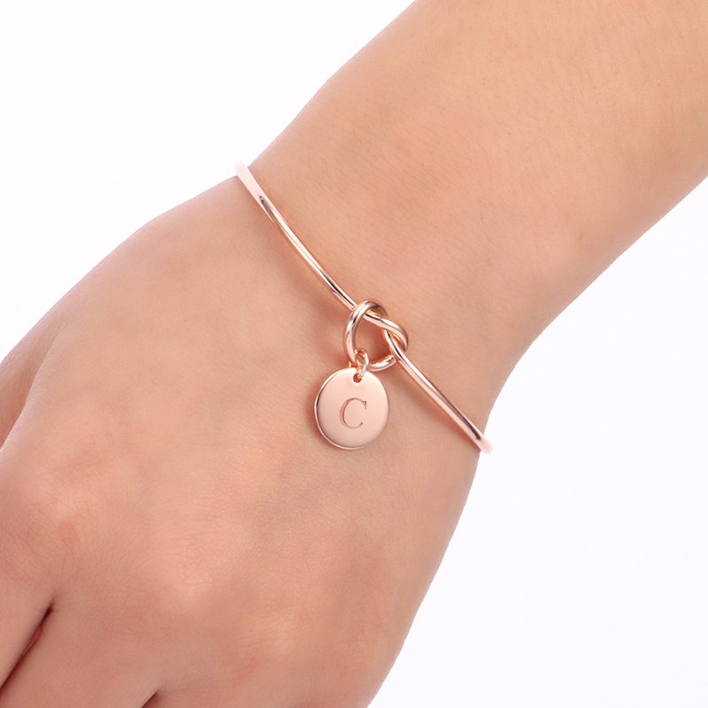 Duoying Gegraveerde Letters Ar - Rose Gold Bracelet recensie en prijs