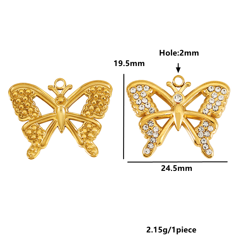 4 stuks roestvrij staal holle  - Butterfly Pendant Necklace recensie en prijs