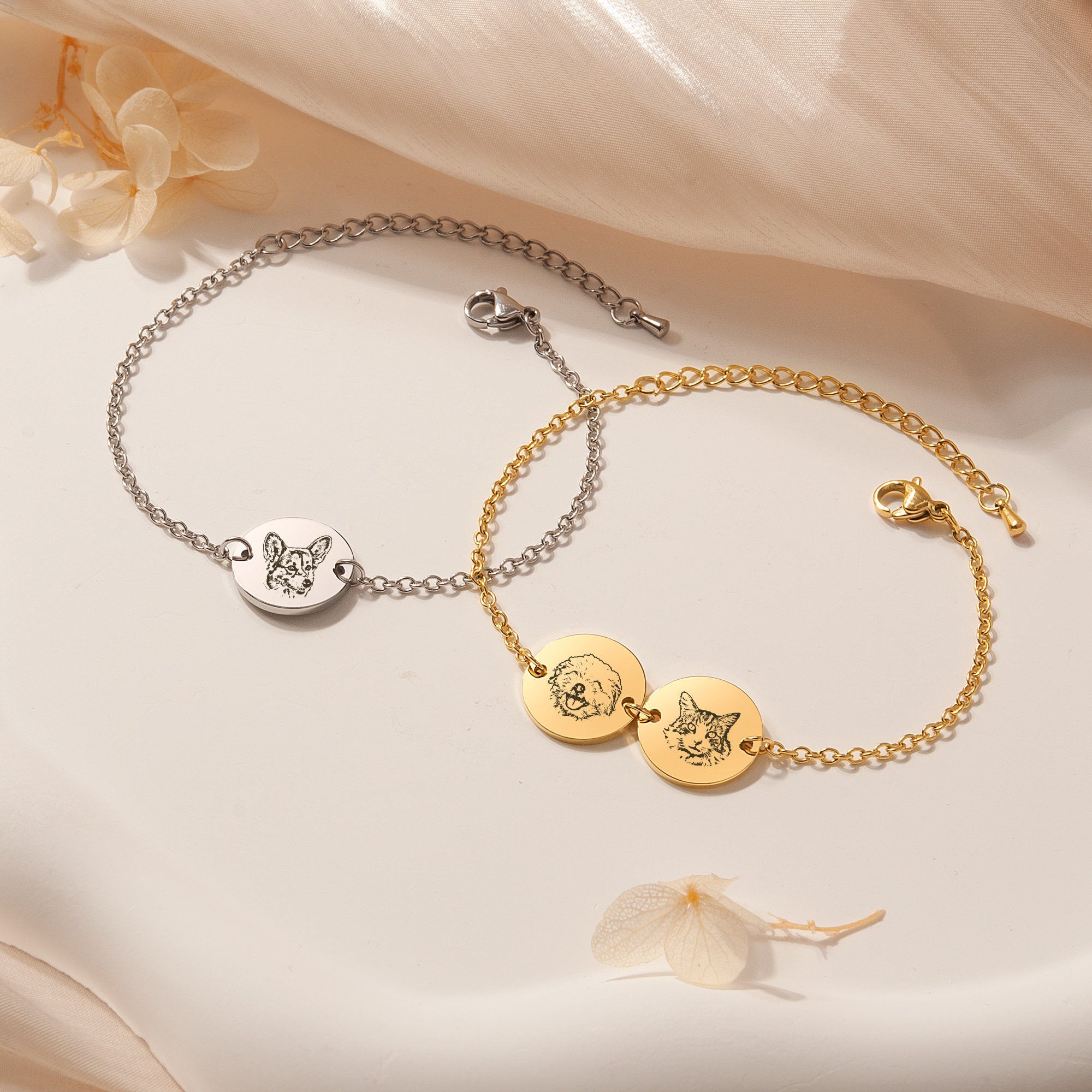 Hondenportret armband op maat  - Rose Gold Bracelet recensie en prijs